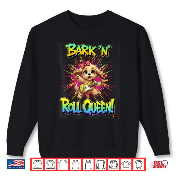 Cute Rock Puppy Guitar Shirt 1 Sweatshirt Cute Rock Puppy Guitar Shirt