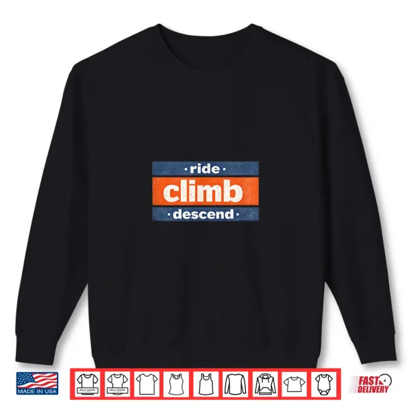 Sweatshirt Cycling Vintage Distressed Climbing Shirt 1