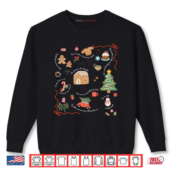 Sweatshirt Doodle Liberal Values Holiday Subtle Anti Trump Christmas Shirt