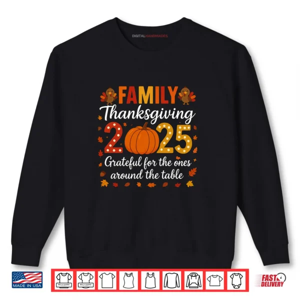 Sweatshirt Family Thanksgiving Shirts 2025 Outfits Pajamas Matching Set Shirt