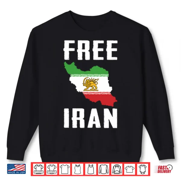 Sweatshirt Free Iran Lion Symbol Shirt