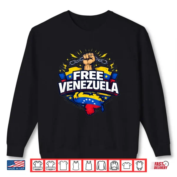 Sweatshirt Free Venezuela Art Shirt