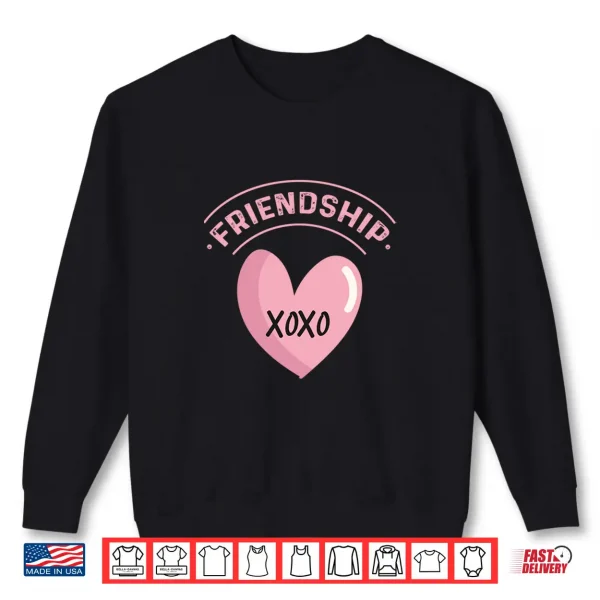 Sweatshirt Galentines Day Shirts Women Friendship XOXO Galentines Day Shirt