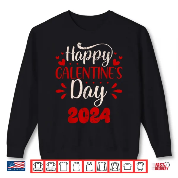 Sweatshirt Galentines Day Squad Gang Valentine 2024 Galentines Day Shirt