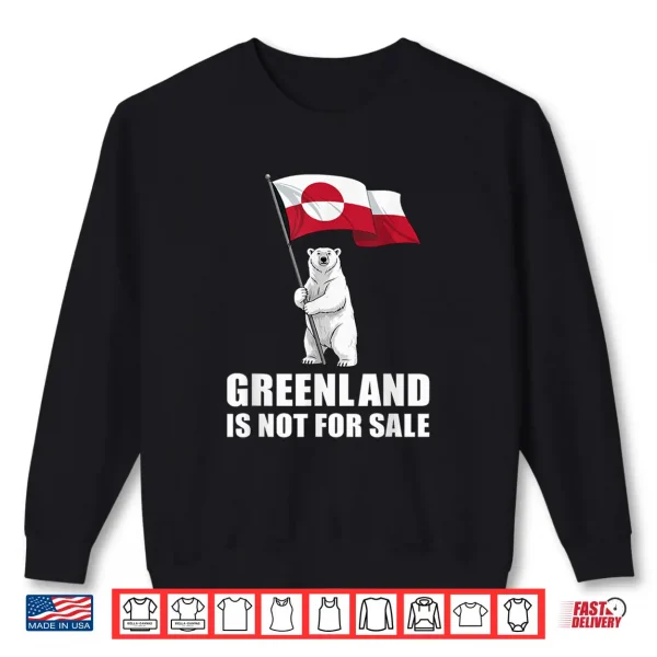 Sweatshirt Greenland Not for Sale Greenland Flag Bear Greenlanders Shirt