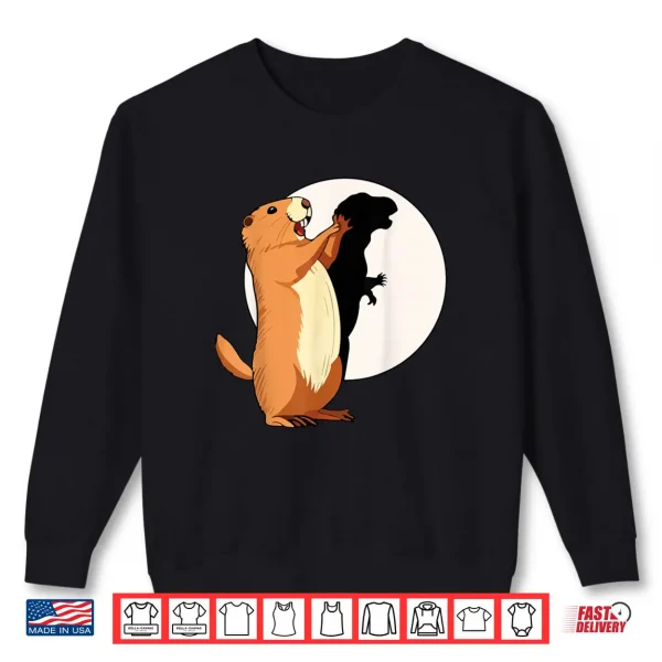 Groundhog Shadow Dinosaur Puppet Happy Groundhog Day Shirt 1 Sweatshirt Groundhog Shadow Dinosaur Puppet Happy Groundhog Day Shirt