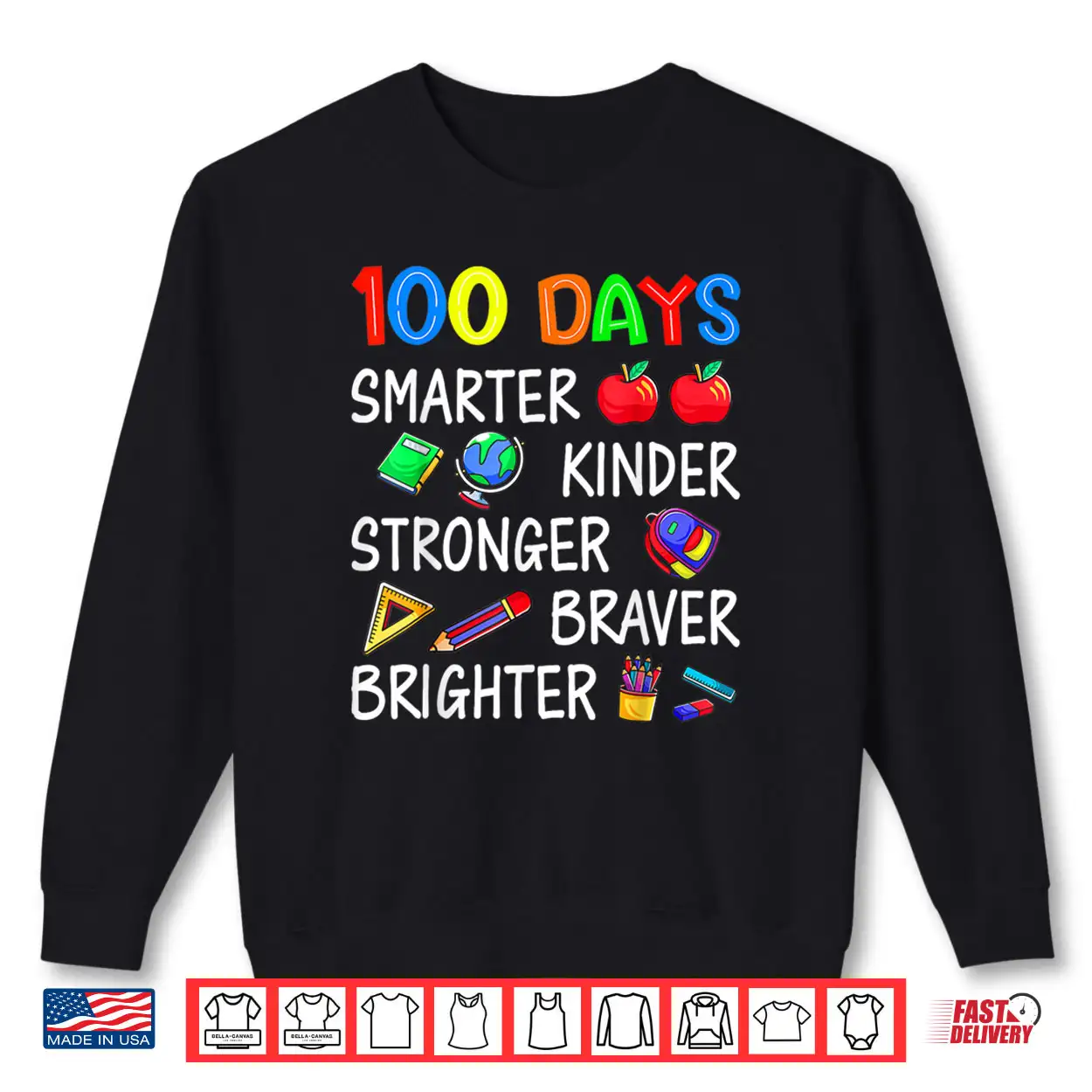 Happy 100 Days of School 100th Day of School Kids Boys Girls Shirt Happy 100 Days of School 100th Day of School Kids Boys Girls Shirt