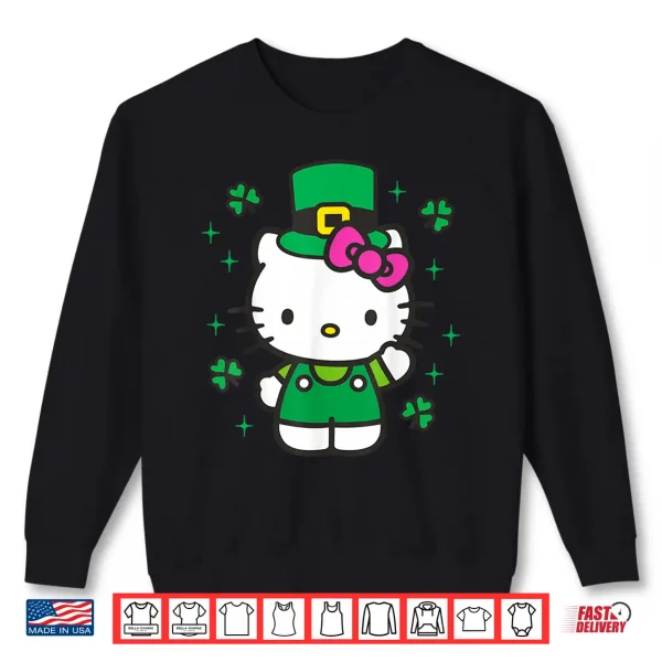 Sweatshirt Hello Kitty St. Patricks Day Adorable Leprechanun Suit Shirt