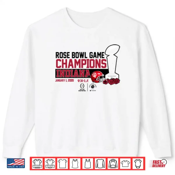 Sweatshirt Indiana Football 2026 CFP Rose Bowl Champions Shirt