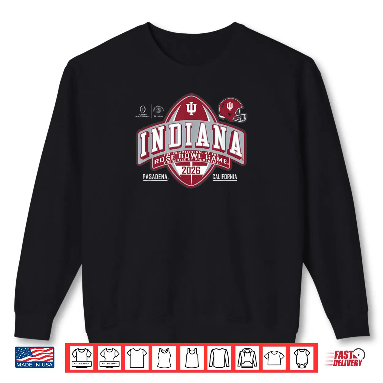 Indiana Hoosiers Rose Bowl 2025 2026 CFP Quarterfinal Shirt Indiana Hoosiers Rose Bowl 2025 2026 CFP Quarterfinal Shirt