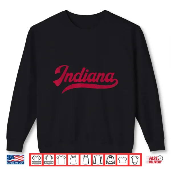 Sweatshirt Indiana in Vintage Athletic Sports Style 80s 90s Shirt