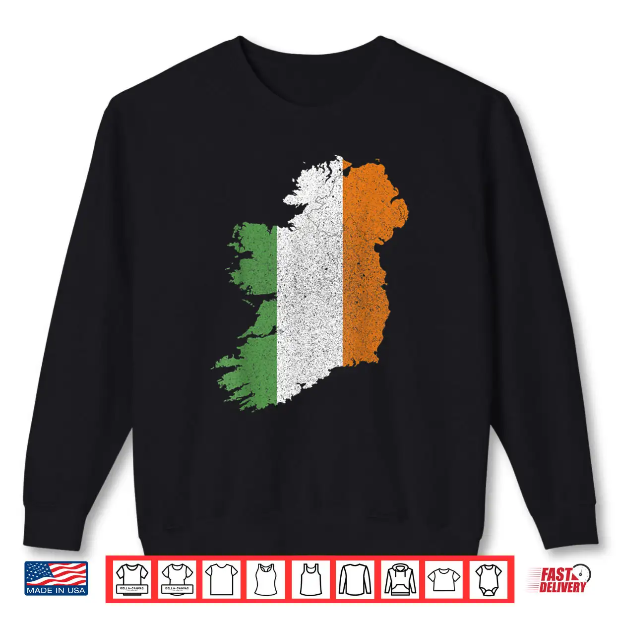 Irish Flag and Map of Ireland St. Patrick’s Day Shirt Irish Flag and Map of Ireland St. Patrick’s Day Shirt