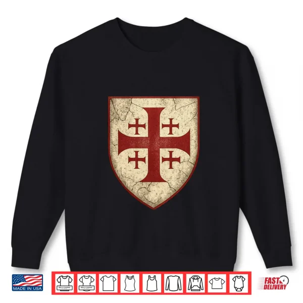 Sweatshirt Jerusalem Cross Emblem Shirt