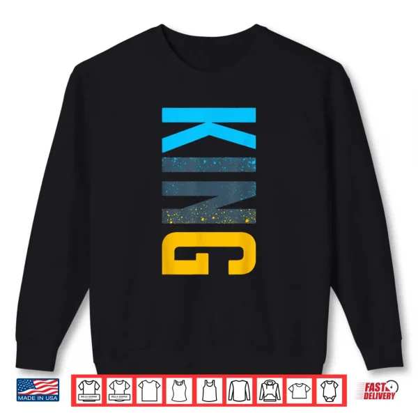 Sweatshirt King Vertical Streetwear Matching Gamma Blue Shirt