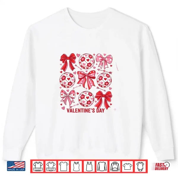 Sweatshirt Love Soccer WomenS Football ValentineS Day Design Shirt