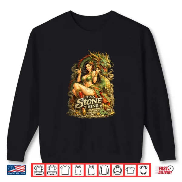 Sweatshirt Luci Dragon Lady Pinup Shirt