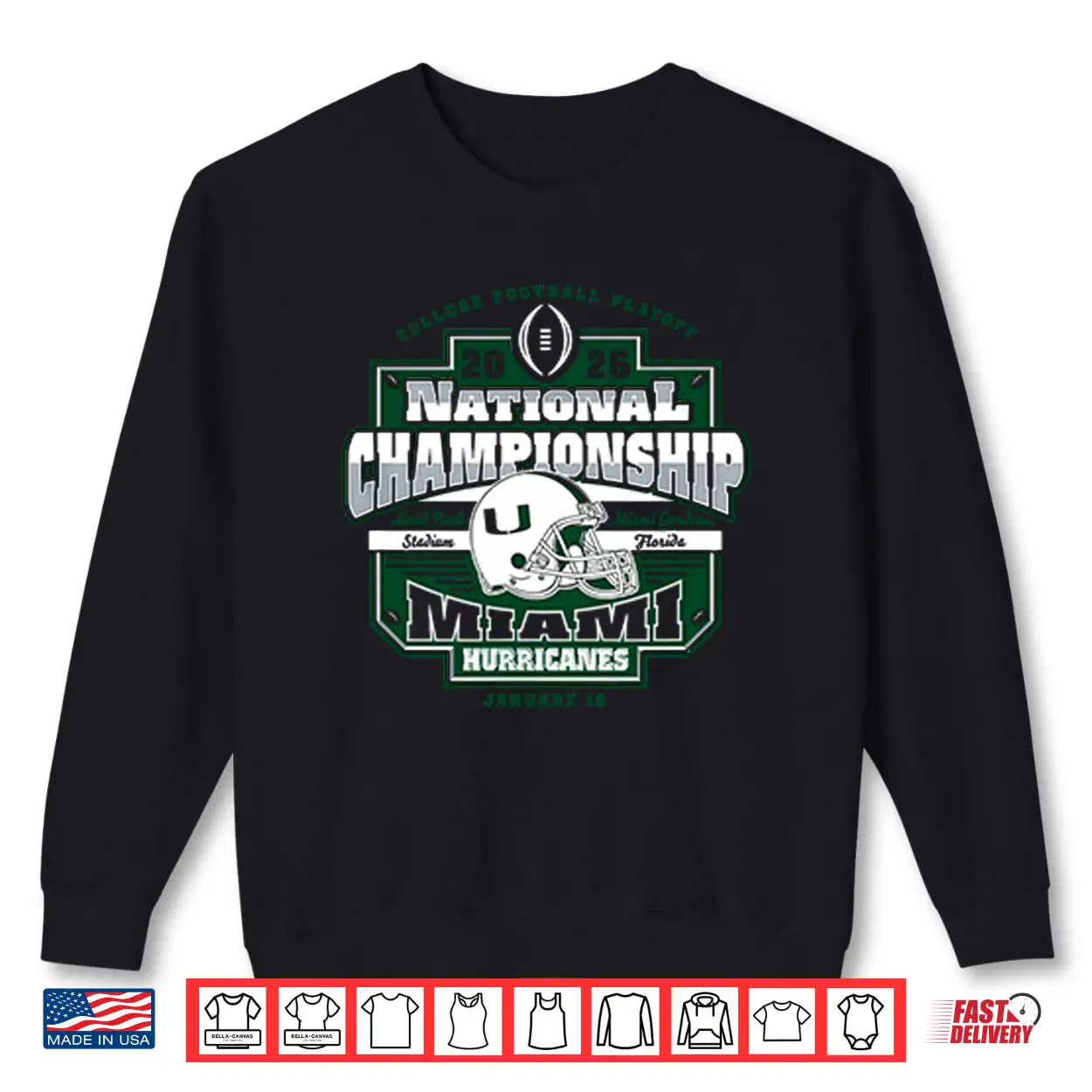 Miami Hurricanes CFP National Championship 2026 Shirt Miami Hurricanes CFP National Championship 2026 Shirt