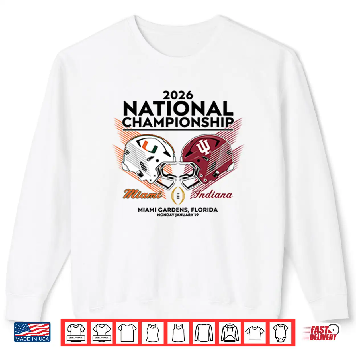 Miami Vs Indiana CFP National Championship 2026 Shirt Miami Vs Indiana CFP National Championship 2026 Shirt