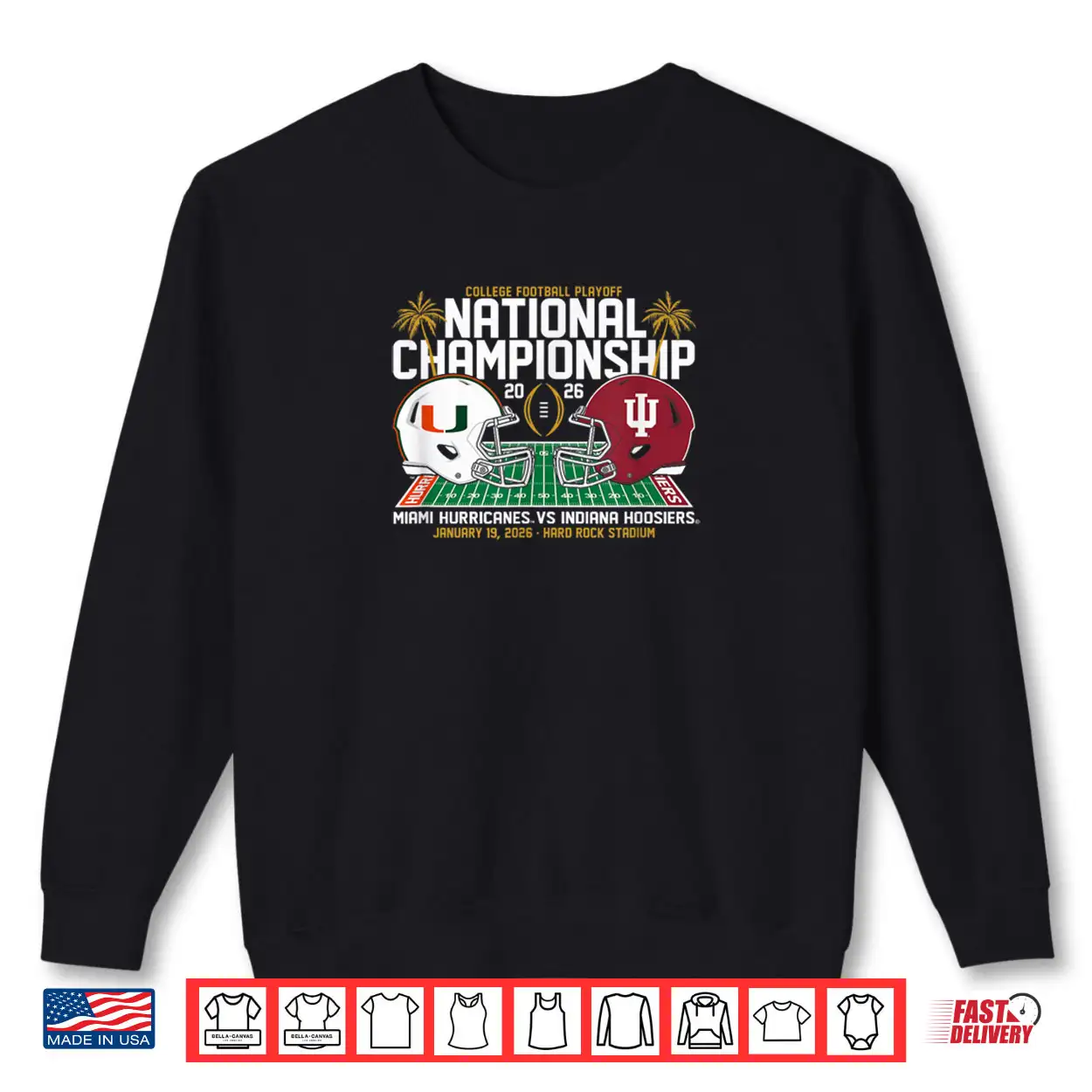 Miami vs Indiana CFP National Championship 2026 Helmets Shirt Miami vs Indiana CFP National Championship 2026 Helmets Shirt
