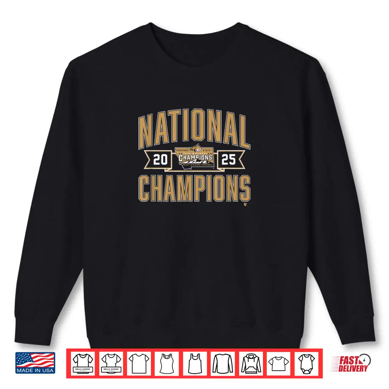 Montana State Football 2025 FCS National Champions NCAA Shirt Montana State Football 2025 FCS National Champions NCAA Shirt