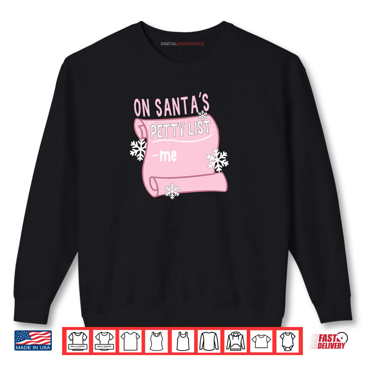 On Santa’s Petty List Me Santa Christmas Design Shirt On Santa’s Petty List Me Santa Christmas Design Shirt