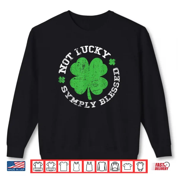 Sweatshirt One Lucky Nurse Shamrock Stethoscope St Patricks Day Shirt