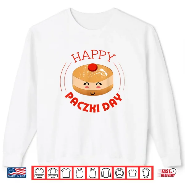 Sweatshirt Paczki Day Kawaii Polish American Pride Cute Shirt