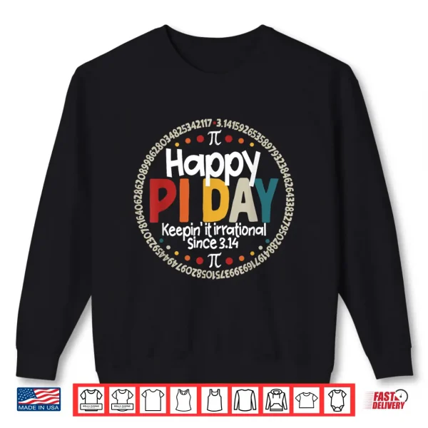 Sweatshirt Pi Shirt for Teacher Vintage 3.14 Pi Digits Happy Pi Day Shirt