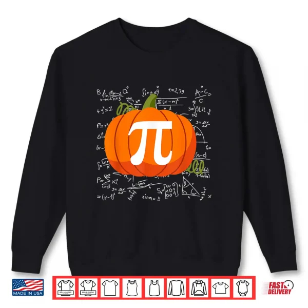 Sweatshirt Pumpkin Pie Maths Funny Halloween Thanksgiving Pi Day Shirt