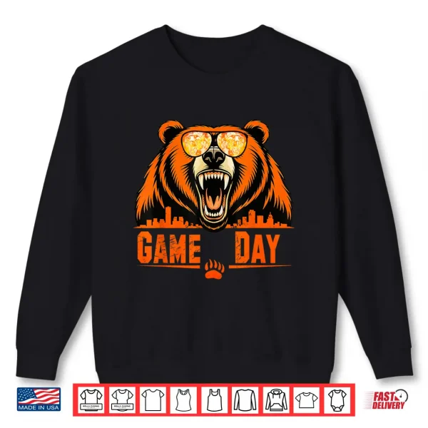 Sweatshirt Retro Game Day Bear Tee for Men Women Kids Shirt