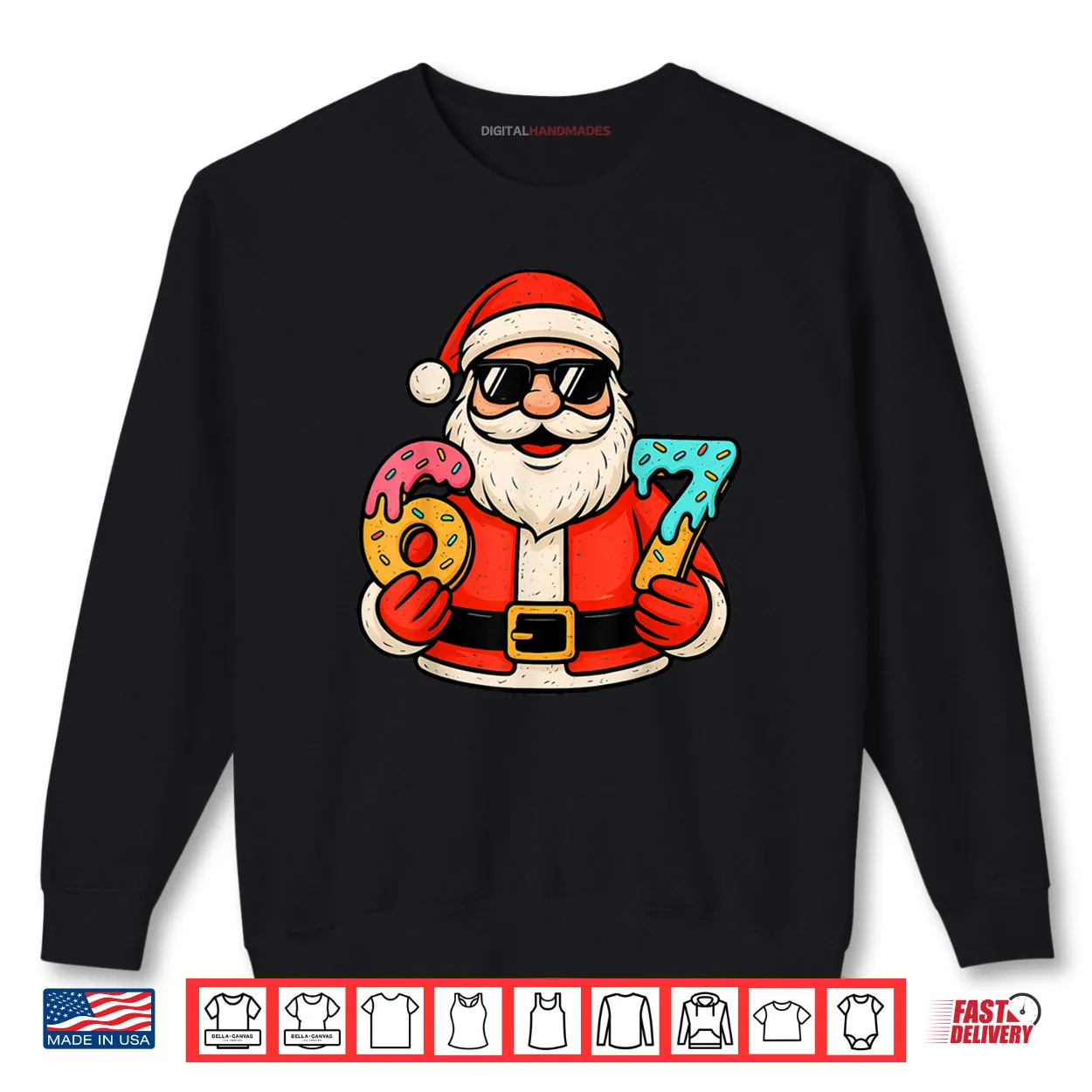 Santa 67 Ice Cream Drip Christmas Xmas Teens Shirt Santa 67 Ice Cream Drip Christmas Xmas Teens Shirt