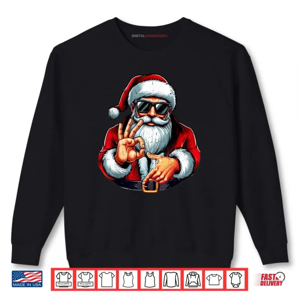 Six Seven 6 7 Meme Santa Christmas Shirt 1 Sweatshirt Six Seven 6 7 Meme Santa Christmas Shirt