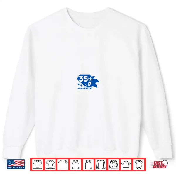 Sweatshirt Sonic The Hedgehog 35th Anniversary Emerald Rings Shirt