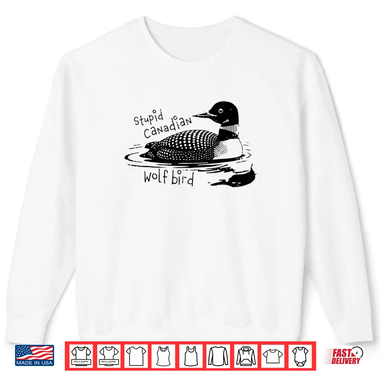 Stupid Canadian Wolf Bird Sarcastic Animal LGBT Gay Pride Shirt Stupid Canadian Wolf Bird Sarcastic Animal LGBT Gay Pride Shirt