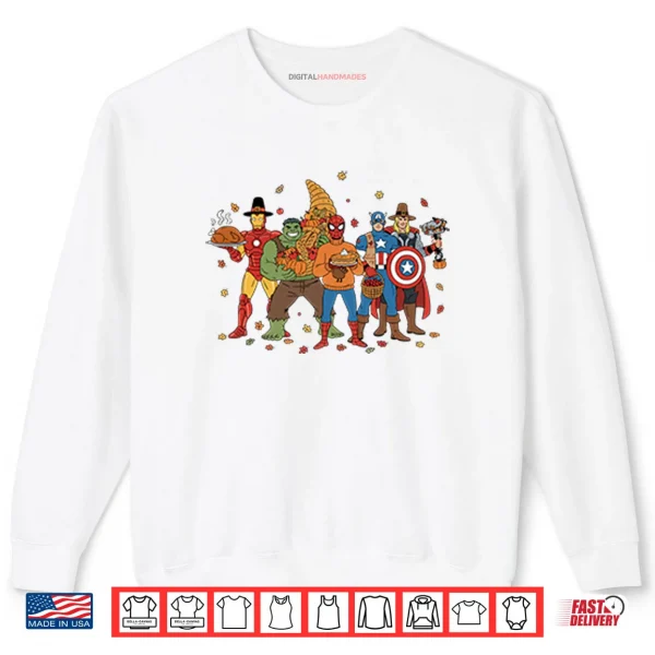 Sweatshirt Thanksgiving Superhero Shirt