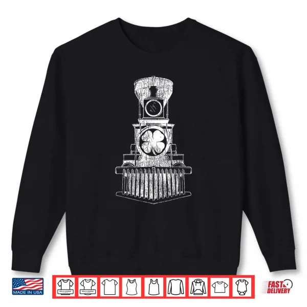 Sweatshirt Train Locomotive Shamrock St. Patricks Day Saint Paddys Shirt