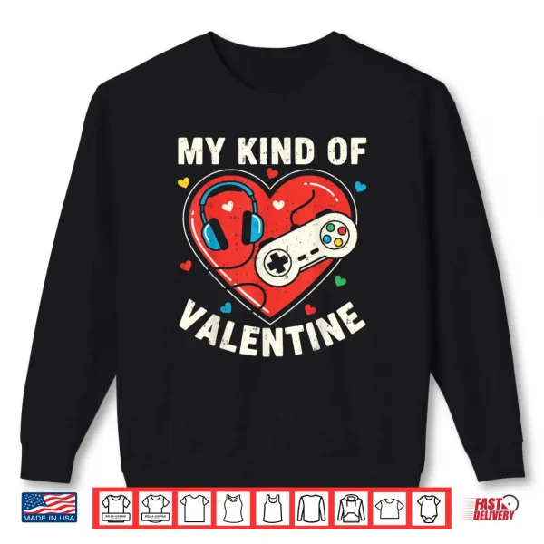Sweatshirt Video Game Gamer Valentines Day Shirt