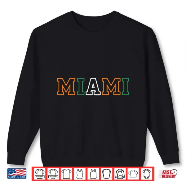 Sweatshirt Vintage Classic 90s Miami UM Tee Shirt