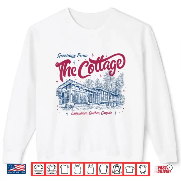 Sweatshirt Vintage Greetings from The Cottage Shirt 1