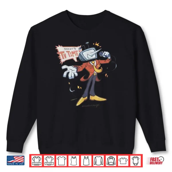 Sweatshirt Vintage Its TV Time Mr Tenna Shirt