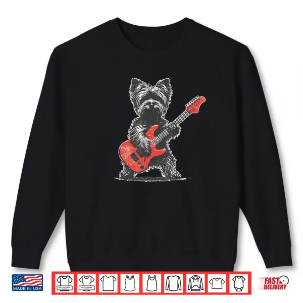 Sweatshirt Vintage Yorkie Rock Shirt