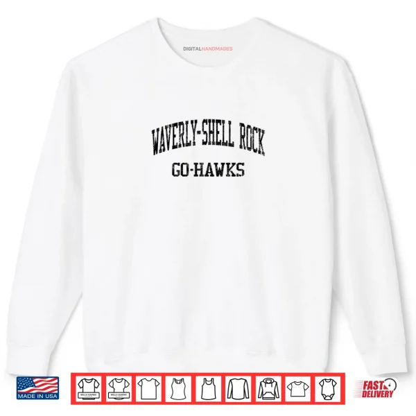 Sweatshirt Waverly Shell Rock High School HS Waverly IA Vintage Sports Shirt