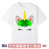 Unicorn Face St Patrick’S Day Irish Women Girls Kids Shirt