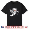 Valentines Day Cupid Angel With Heart Sunglasses Shirt