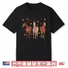 Valentines Day Horses Hearts Equestrian Women Girls Kids Men Shirt