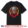 Vintage Bear with Cheese Grater Hat and Retro Sunglasses Shirt